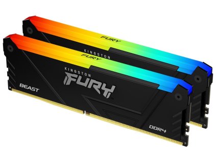 KINGSTON FURY Beast RGB 64GB DDR4 3200MT/s / DIMM / CL16 / KIT 2x 32GB KF432C16BB2AK2/64