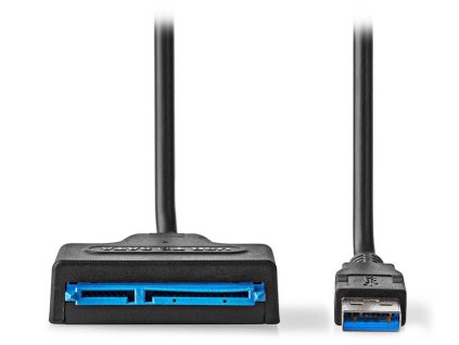 NEDIS adaptér USB 3.2 Gen1/ 2,5"/ SATA I, II, III/ napájení z USB/ 30 cm/ černý/ blistr CCGB75100BK05