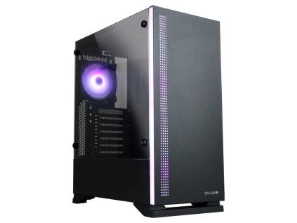 Zalman skříň S5 Black / Middle tower / ATX / USB 3.1 / USB 2.1 / průhledná bočnice S5 Black