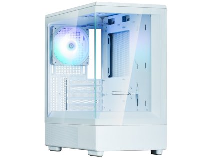 Zalman skříň P11 White / miniT / 1x121mm fan ARGB / USB 3.1 / USB-C / temperované sklo / bílá P11 White