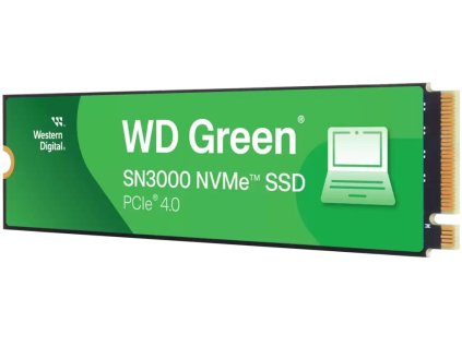 WD Green SN3000 1TB SSD / WDS100T4G0E / NVMe M.2 PCIe Gen4 / Interní / M.2 2280 WDS100T4G0E