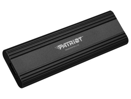 PATRIOT TRANSPORTER Lite 512GB Portable SSD / USB 3.2 Gen2 / USB-C / externí / hliníkové tělo / černý PTPL512GPECB