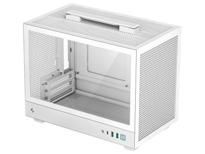 DEEPCOOL skříň CH161 / miniITX / USB 3.1 / USB-C / prosklená bočnice / držadlo / bílá R-CH161-WHNGI1-G-1