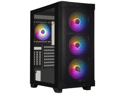 BitFenix skříň Graph ATX / 4x120 mm fan F-RGB / 2xUSB 3.0 / USB 2.0 / černá BFC-GRF-300-KKGSK-4F