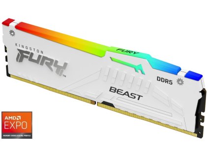 KINGSTON FURY Beast White RGB EXPO 16GB DDR5 5600MT/s / CL36 / DIMM / KF556C36BWEA-16
