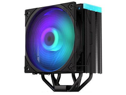 Endorfy chladič CPU Fera 5 Black ARGB / ultratichý/ 120mm ARGB / fan/ 4 heatpipes / PWM / pro Intel i AMD / černý EY3A012