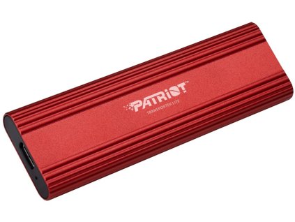 PATRIOT TRANSPORTER Lite 512GB Portable SSD / USB 3.2 Gen2 / USB-C / externí / hliníkové tělo / červený PTPL512GPEC