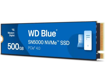 WD Blue SN5000 500GB / WDS500G4B0E / NVMe M.2 PCIe Gen4 / Interní / M.2 2280 WDS500G4B0E-00CNZ0