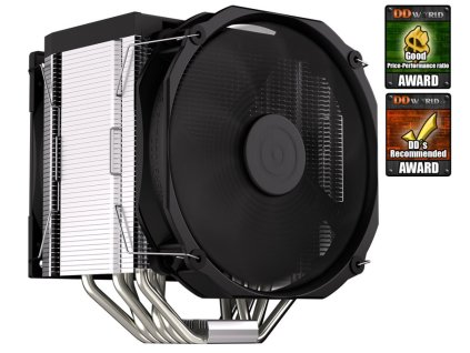Endorfy chladič CPU Fortis 5 Dual Fan / 120mm + 140mm fan/ 6 heatpipes / PWM / pro Intel i AMD EY3A009