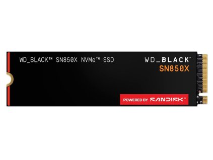 WD SSD Black SN850X 1TB Powered by SANDISK / NVMe M.2 PCIe Gen4 / Interní / M.2 2280 WDS100T2X0E-00BCA0