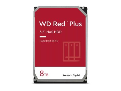 WD RED PLUS 8TB / WD80EFPX / SATA 6Gb/s /  Interní 3,5"/ 5640rpm / 256MB WD80EFPX