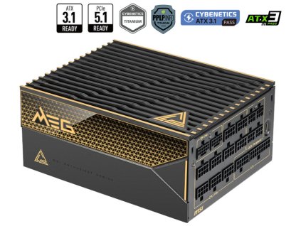 MSI zdroj MEG Ai1600T PCIE5/ 1600W/ ATX3.1/ akt. PFC/ 12 let celk. záruka/ 135mm fan/ modulární kabeláž/ 80PLUS Titanium 306-7ZPEX11-CE0