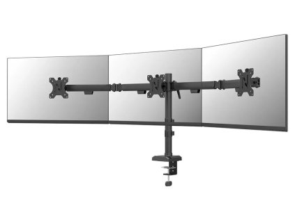 Neomounts NERO Triple Flat Screen Desk Mount 10-27 "(phone holder+Quick-fix clamp/grommet) DS60-600BL3