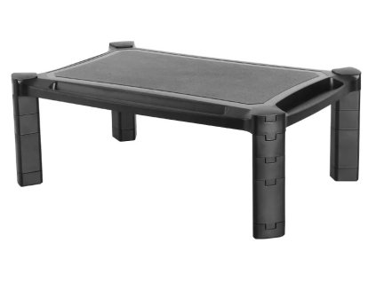 Neomounts NSMONITOR20/podložka pod displej/nosn. 10kg/výška 4,6-16,8cm/plast/černá NSMONITOR20