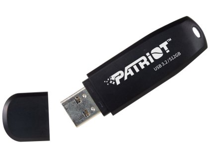 PATRIOT Xporter CORE 512GB Typ-A / USB 3.2 Gen 1 / plastová / černá PSF512GXRB3U