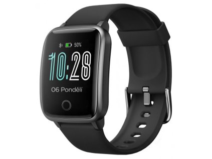 UMAX chytré hodinky U-Band P2-L Black/ 1,3" TFT/ Bluetooth 4.2/ nRF52832/ IP68/ iOS 8.0 +/ Android 4.4 +/ CZ Veryfit PRO UB535