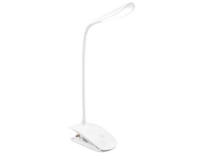 Colorway stolní LED lampa / CW-DL04FCB-W/ Integrovaná baterie / Klip na uchycení/ Bílá CW-DL04FCB-W