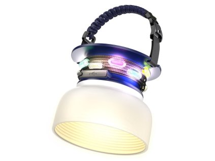IMMAX solární kempingová lampička s integrovaným RGB LED světelným řetězem/ 10W/ IP65/ USB-C 08493L