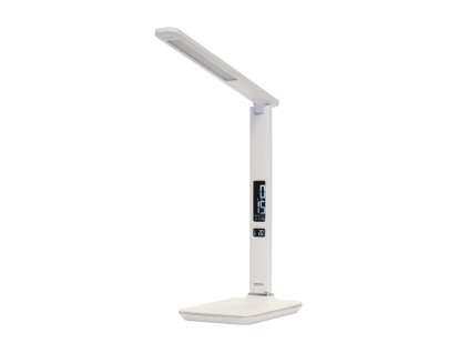 IMMAX LED stolní lampička Kingfisher/ 9W/ 450lm/ 12V/1A/ 3 různé barvy světla/ sklápěcí rameno/ USB/ bílá 08934L