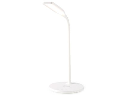NEDIS LED lampička/ Qi nabíjení/ 15 W/ 100-240V/ přirozená, studená, teplá bílá/ stmívatelná/ 350lm/ 2700 - 6500K/ bílá LTLGQ4M2WT