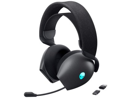 DELL bezdrátová náhlavní souprava  AW725H/ Wireless gaming Tri - mode Headset/ sluchátka + mikrofon/ černá 545-BBFW