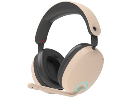 Zalman headset ZM-HPS800W / herní / náhlavní / bezdrátový / 7.1 / USB-C / béžový ZM-HPS800W