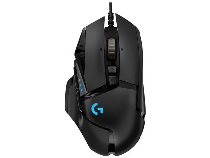 Logitech myš Gaming G502 High Performance / optická / 11 tlačítek / 16000dpi - černá 910-005470