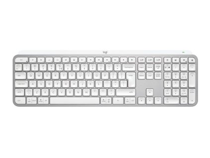 Logitech klávesnice MX Keys S/ bezdrátová/ Bluetooth/ USB-C/ US layout/ bílo-šedá 920-011588