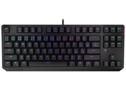 Endorfy herní klávesnice Thock TKL Kailh RD RGB /USB/ red sw. / drátová / mechanická / CZ/SK layout / černá RGB EY5C004