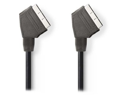 NEDIS kabel SCART/ SCART zástrčka - SCART zástrčka/ černý/ bulk/ 1,5m CVGL31001BK15