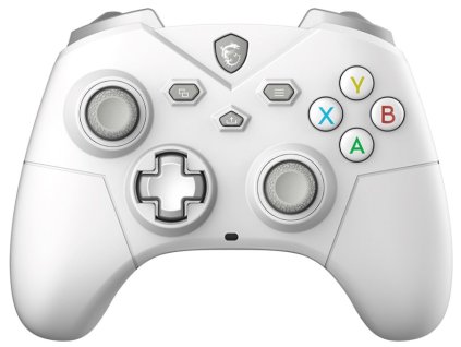MSI gamepad FORCE GC300 Wireless White/ bezdrátový/ 2,4GHz/ Bluetooth/ USB-C/ pro PC, Android/ bílý S10-43G0230-EC4