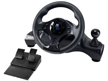 POŠKOZENÝ OBAL - SUPERDRIVE Sada volantu, pedálů a řadící páky GS750/ PS4/ Xbox One/ Xbox Series X/S / PC SA5156-NG-VYP
