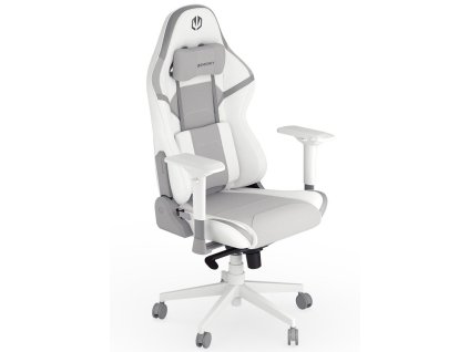 Endorfy herní židle Scrim OWH / kombinace textil / kůže/ bílá EY8A007