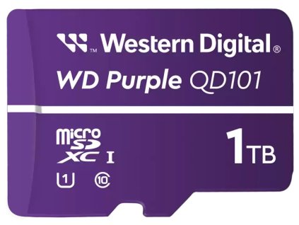 WD PURPLE 1TB MicroSDXC QD101 / WDD100T1P0C / CL10 / U1 / WDD100T1P0C-85AEL0
