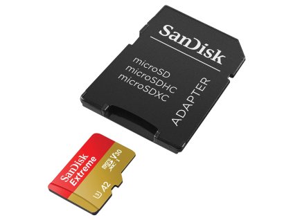 SanDisk Extreme 128GB microSDXC / CL10 UHS-I  / U3 / V30 / vč. adaptéru SDSQXAA-128G-GN6MA
