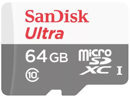 SanDisk Ultra 64GB microSDXC / CL10 UHS-I / Rychlost až 100MB/s SDSQUNR-064G-GN3MN