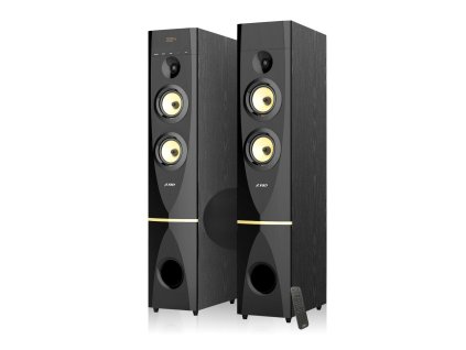 FENDA F&D repro T-88X/ 2.0/ 300W/ černé/ dřevěné/ BT4.2/ FM rádio/ USB/ optický vstup/ dálkové ovládání/ Karaoke T-88X