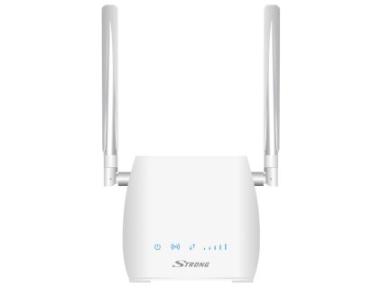 STRONG 4G LTE router 300M/ Wi-Fi standard 802.11b/g/n/ 300 Mbit/s/ 2,4GHz/ 1x LAN/ USB/ SIM slot/ 2 odnímatelné antény 4GROUTER300M