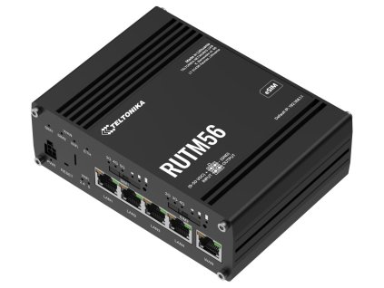 Teltonika RUTM56 průmyslový router, dual modem, 5G, 4G, 5x Gbit RJ45, WiFi 5 RUTM56000000
