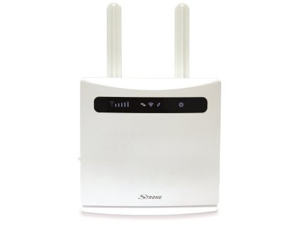 STRONG 4G LTE router 300/ Wi-Fi standard 802.11b/g/n/ 300 Mbit/s/ 2,4GHz/ 4x LAN (1x WAN)/ USB/ SIM slot/ bílý 4GROUTER300