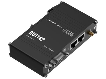 Teltonika RUT142 průmyslový router, 2x Eth 10/100, RS232, Wi-Fi RUT142000000