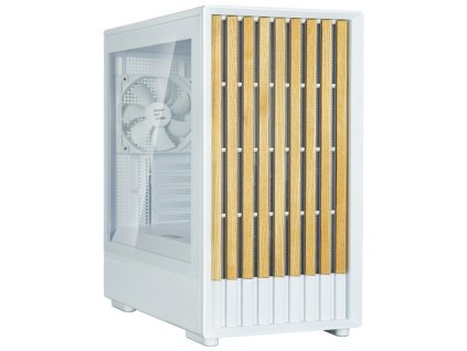 Zalman skříň P10 Namu / miniT/ 3x120mm fan / USB 3.0 / USB-C / dřevěné doplňky / bílá P10 Namu white