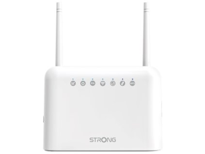 STRONG 4G LTE router 350/ Wi-Fi standard 802.11b/g/n/ 300 Mbit/s/ 2,4GHz/ 4x LAN/ 1x SIM slot/ bílý 4GROUTER350
