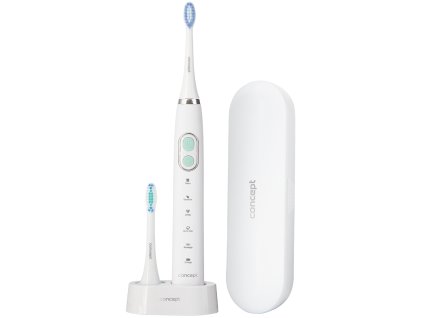 CONCEPT Sonický zubní kartáček s cestovním pouzdrem PERFECT SMILE, white ZK4010
