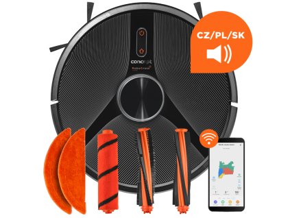 CONCEPT Robotický vysavač s mopem 2 v 1 RoboCross Laser VR3115