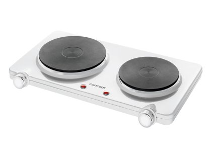 CONCEPT Elektrický dvouplotýnkový vařič smaltový 2250 W VE3025