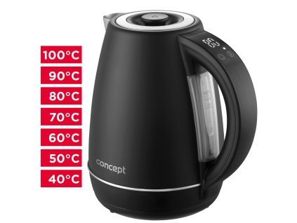 CONCEPT Rychlovarná konvice s regulací teploty 1,7 l RK3355
