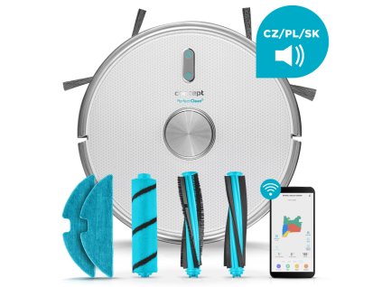 CONCEPT Robotický vysavač s mopem 2 v 1 PERFECT CLEAN Laser VR3125