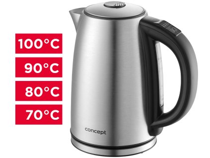 CONCEPT Rychlovarná konvice s regulací teploty 1,7 l RK3350