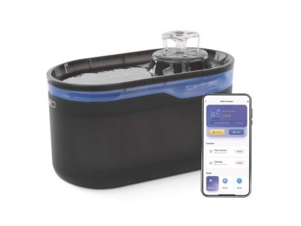 GoSmart vodní fontána Pet Care, 2,6 l, šedá, Wi-Fi